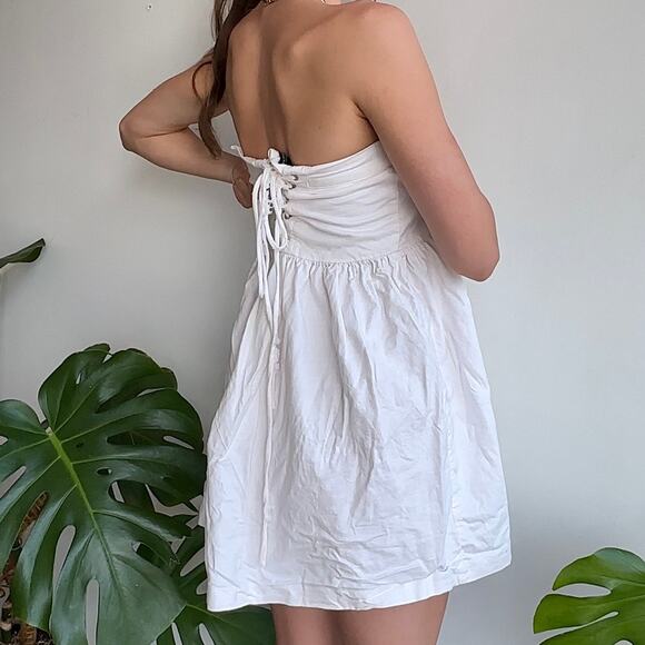 Anne Taylor Petite Cottage Core Coastal Style Babydoll Dress | 0P - Picture 2 of 6